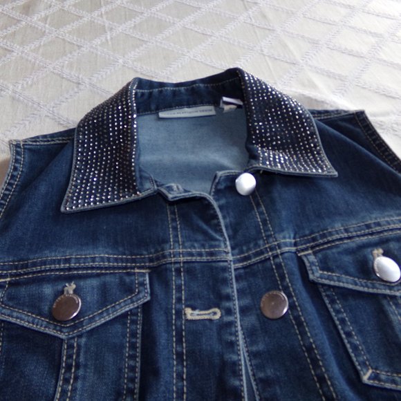 Chico's Jackets & Blazers - Chico's Platinum Rhinestone Vest